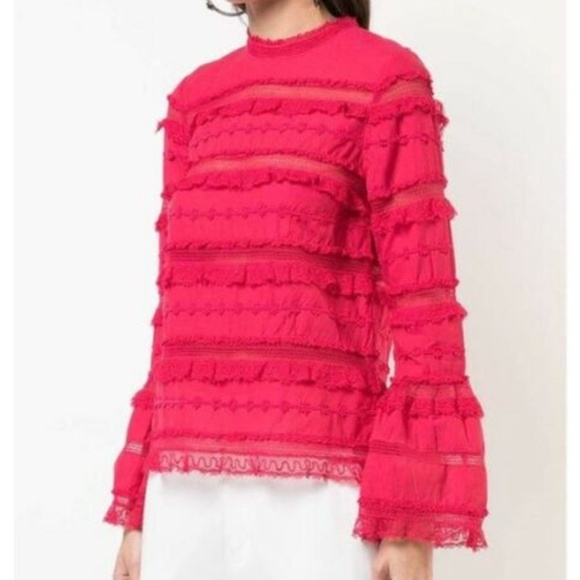 Ulla Johnson Tops - Ulla Johnson Grace Ruffle Bell Sleeve Top